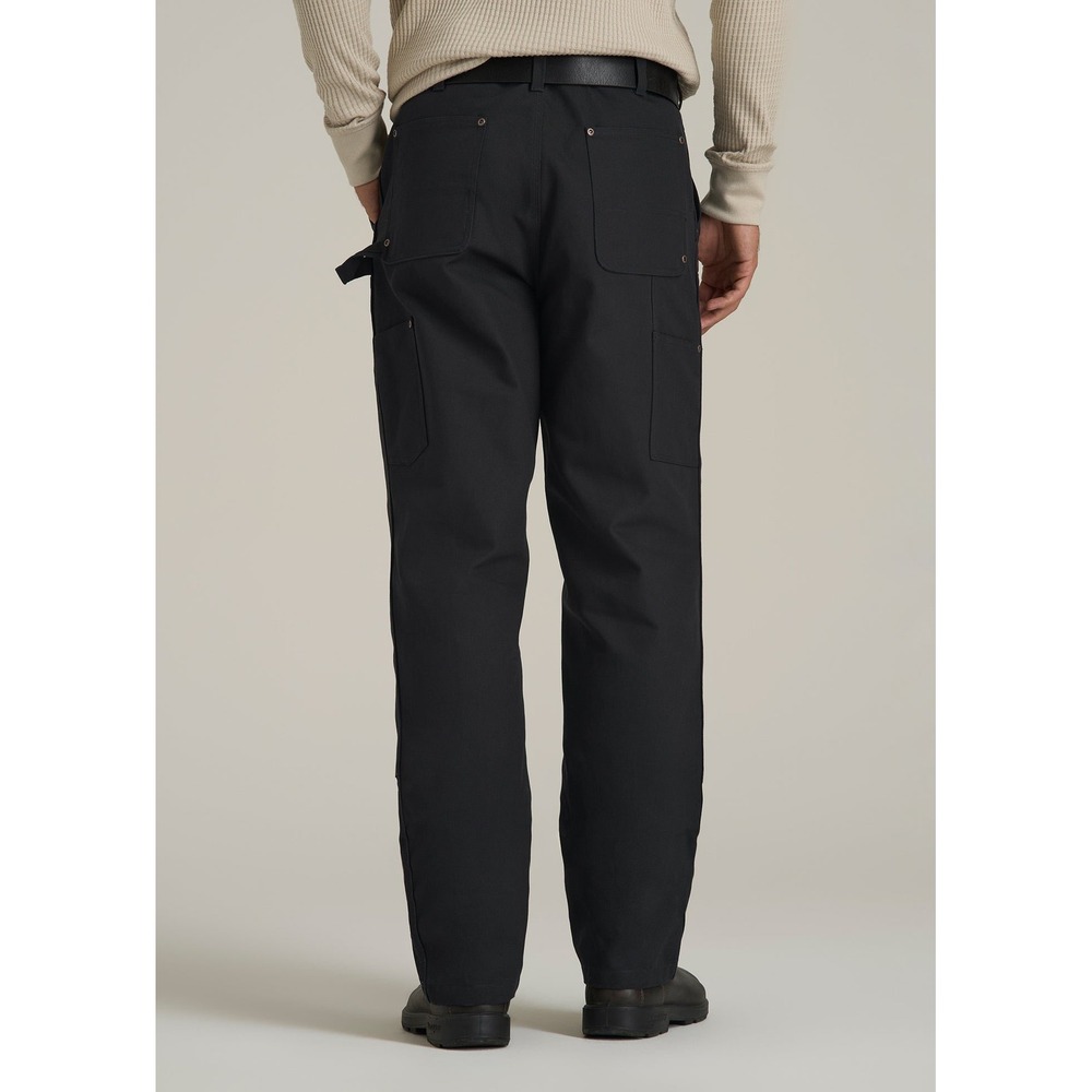 LJ&S Double Front Utility Work Pants for Tall Men Black Size 32/38 New With tags - Picture 3 of 8